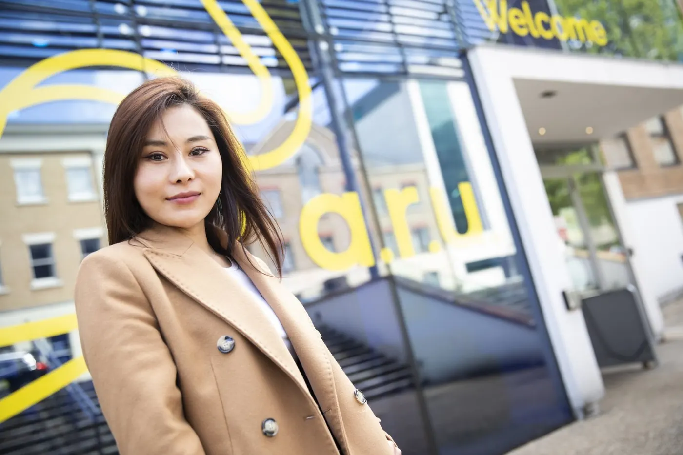 Anglia Ruskin University students on campus