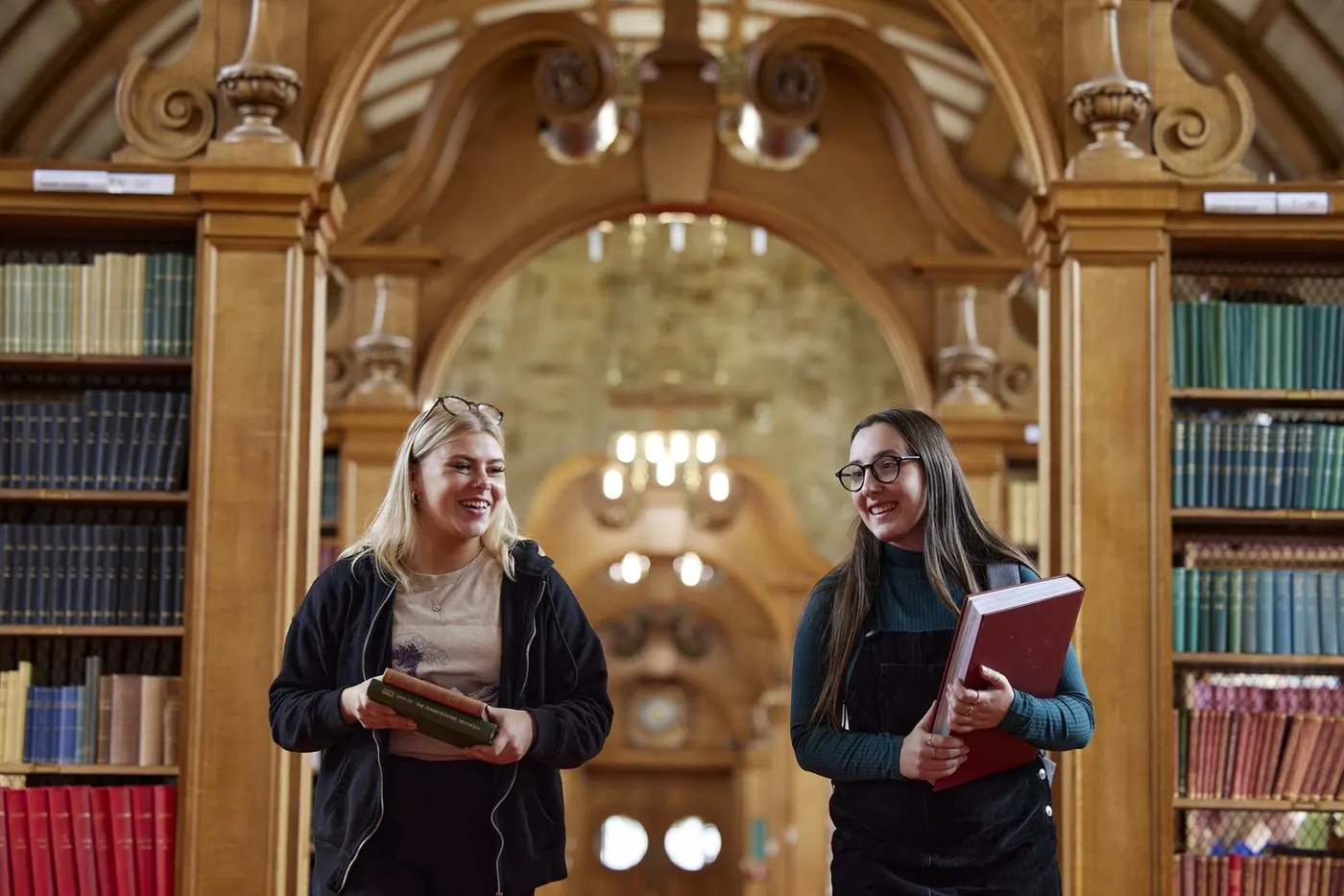 Bangor University students on campus