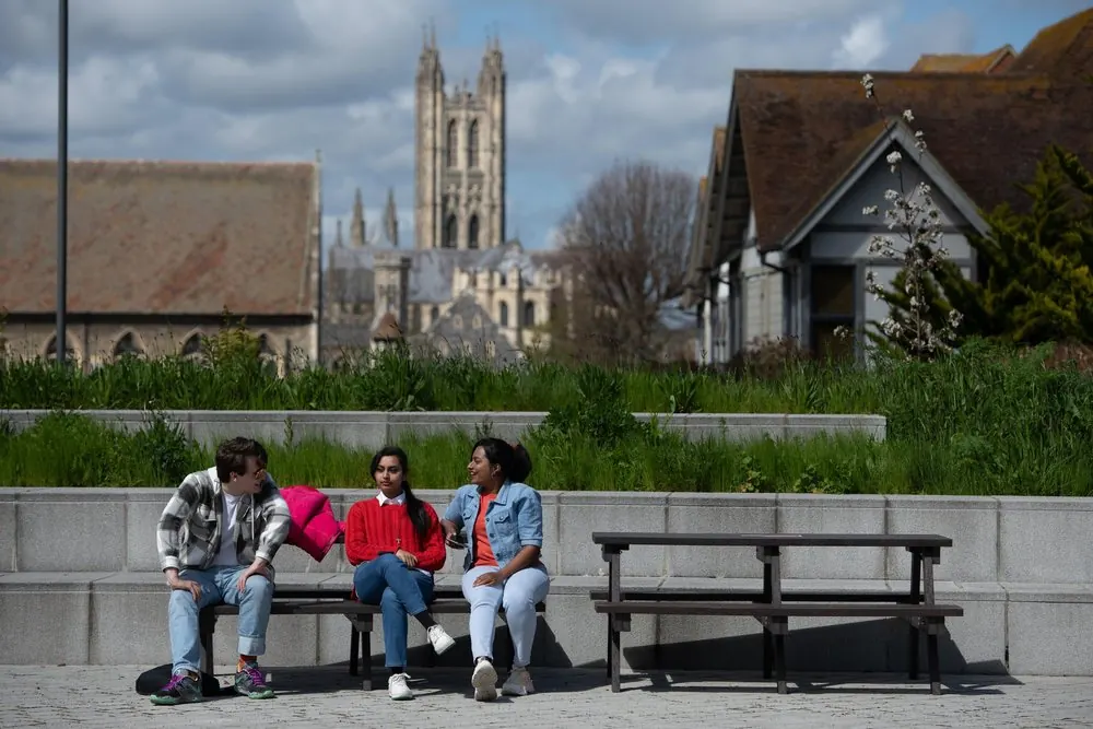 Students at Canterbury Christ Church University
