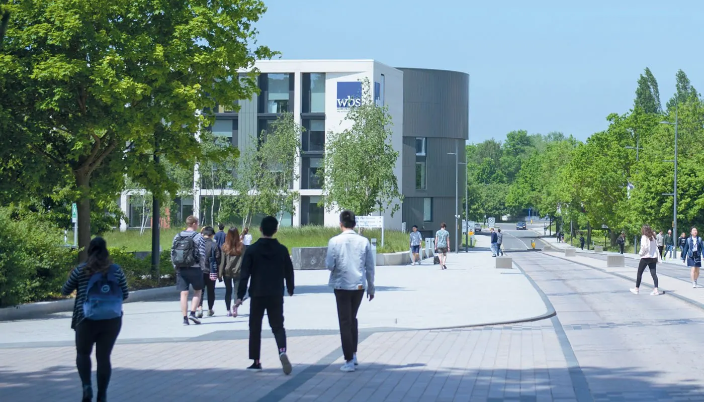Warwick Business School students on campus